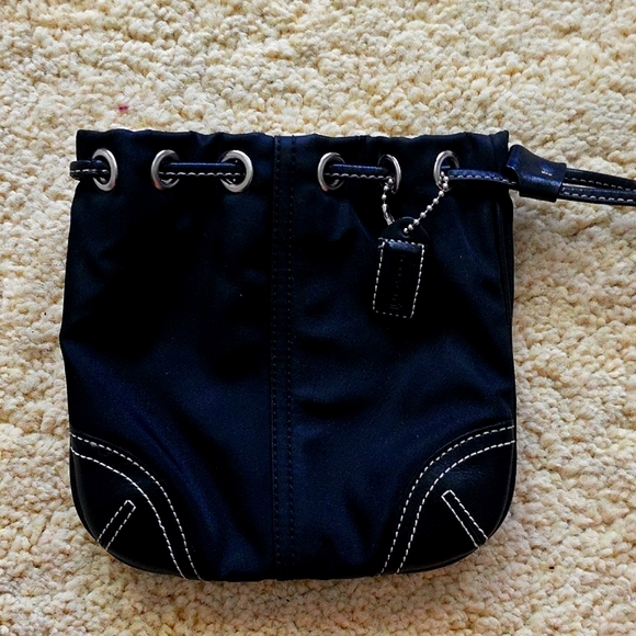 Coach Handbags - LIKE NEW UNISEX COACH Black Mini Drawstring Bucket Bag NO: B0428669 (BOUTIQUE)